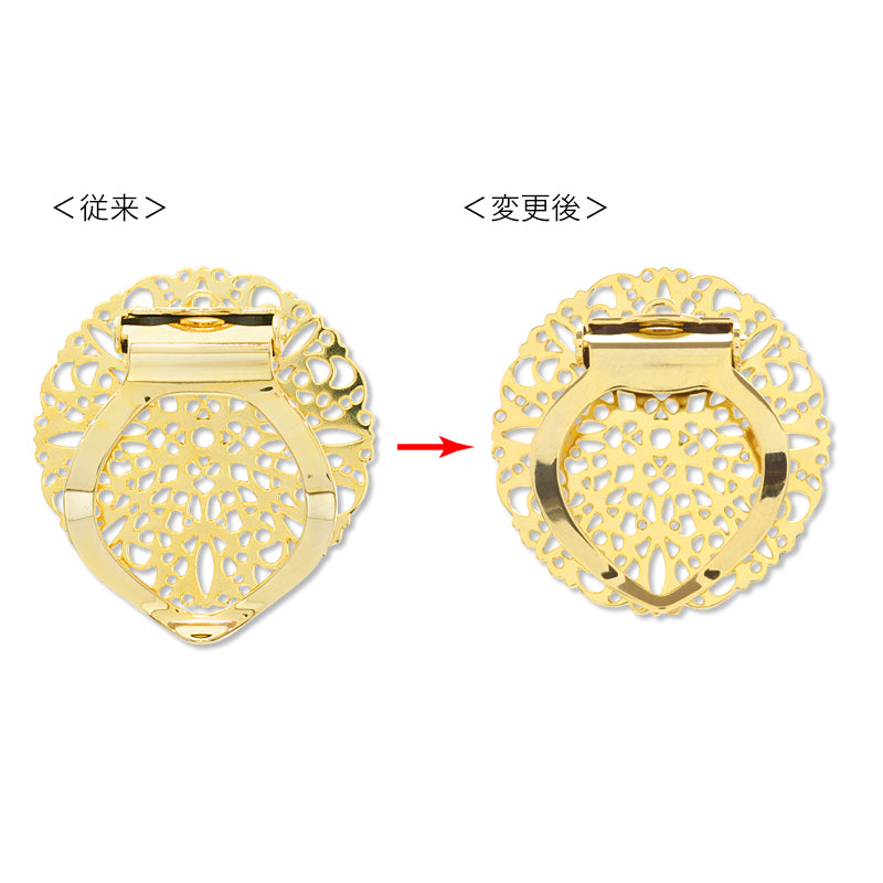 Scarf closure Squash round (domestic) rhodium color