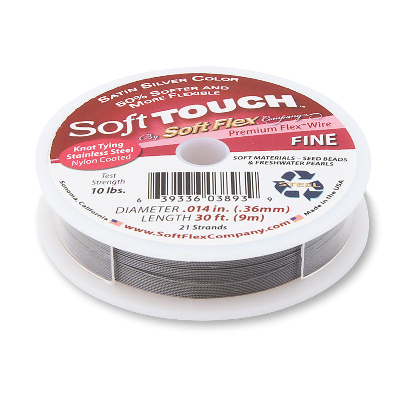 Soft Flex Wire Soft Touch Satin Silver