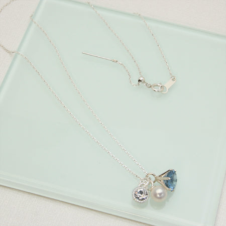 スライドピンネックレス アズキ　SV925