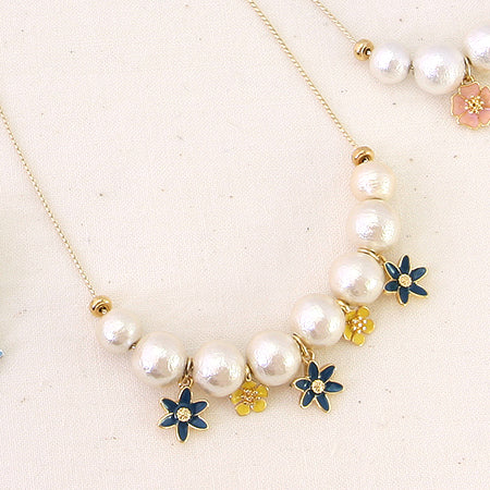 チャーム 忘れな草(エポ付)　イエロー/G