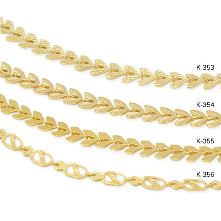 Chain K-355 Rhodium color