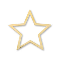 メタルリングパーツ スター　ゴールド