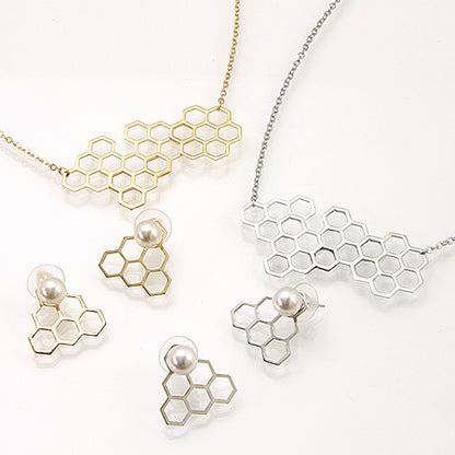 Metal parts honeycomb 2 gold