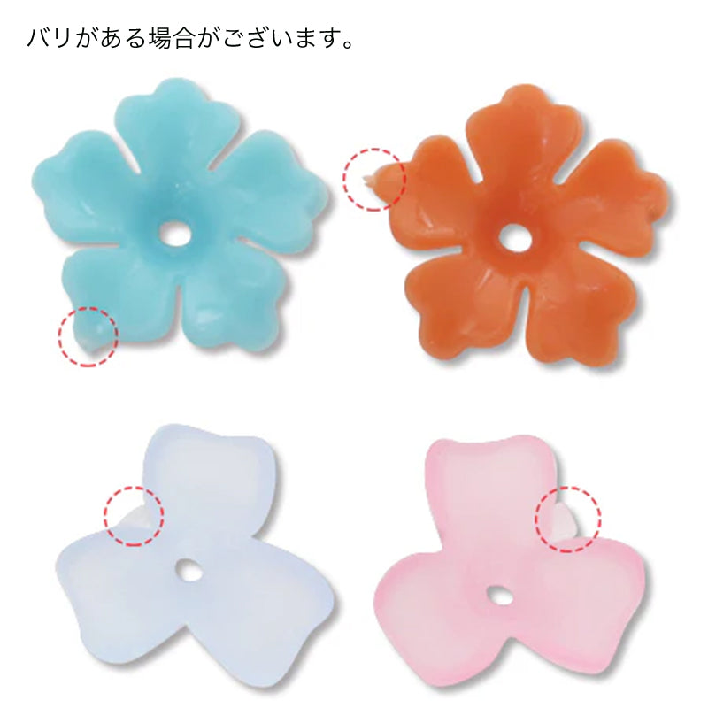 アクリル ドイツ製 花12　クリアラベンダー