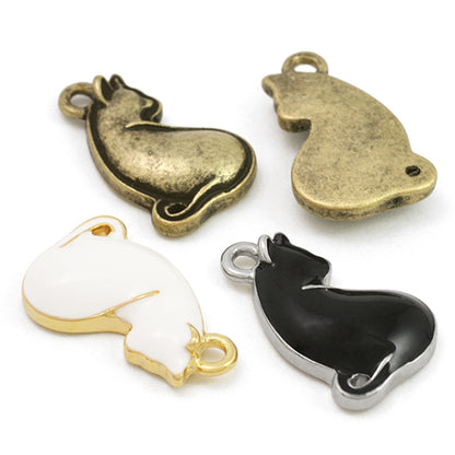 Charm Looking Back Cat Black/RC