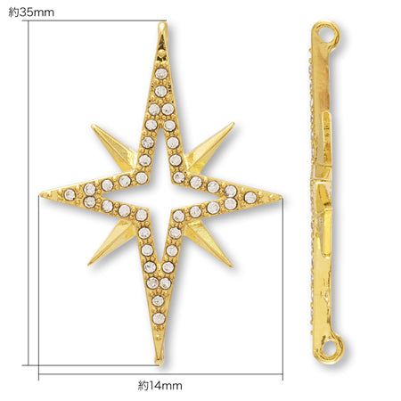 Joint Part Pave Star 2-Kan Crystal/G