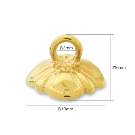 Design Cap Flower 3 Gold