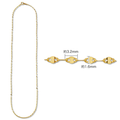 Petal chain necklace K14GF