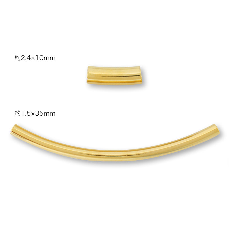 curved pipe gold
