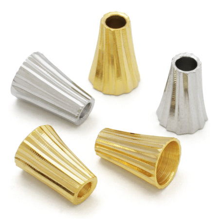 Conical cap: tin gold
