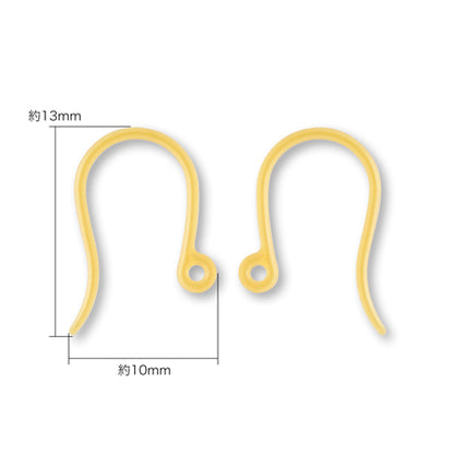 Earrings resin U-shaped gold