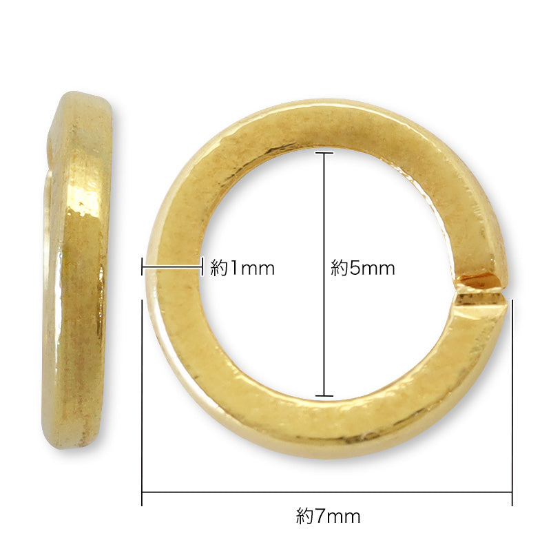Design Round Ring Square Gold