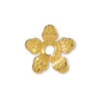 メタルフラワー 花五弁3　ゴールド