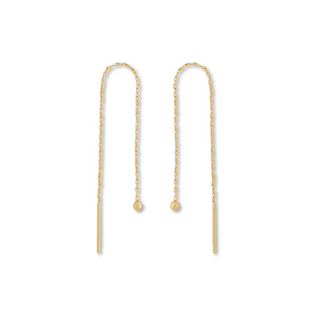 American earrings with gold
