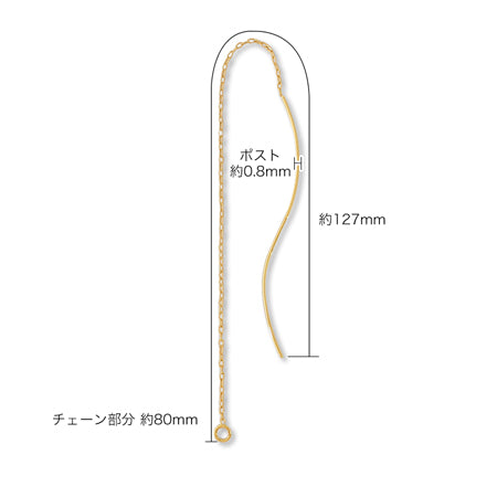 American earrings wave gold