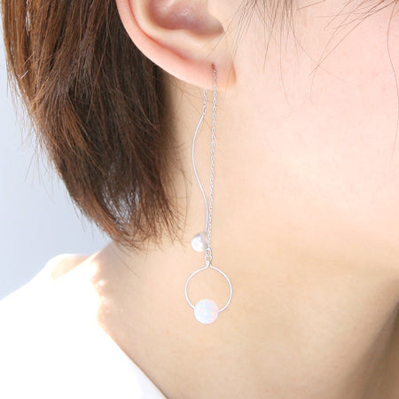 American earrings wave gold