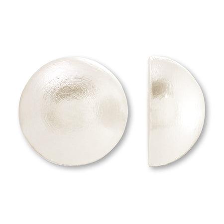 Cotton pearl half round white