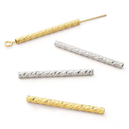 Design straight pipe rhodium color