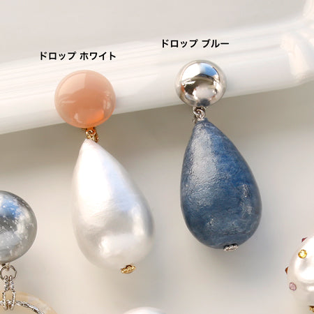 Metal cabochon A rhodium color