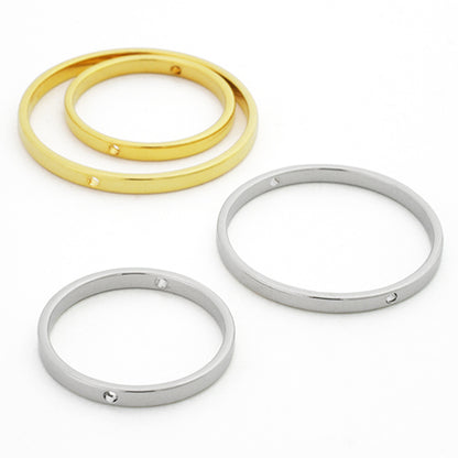 Metal Rings Part Round Vertical Loyum Color