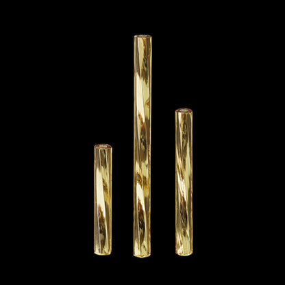 Czech Seed Bugle Round-TS Topaz Silver Line [Outlet]
