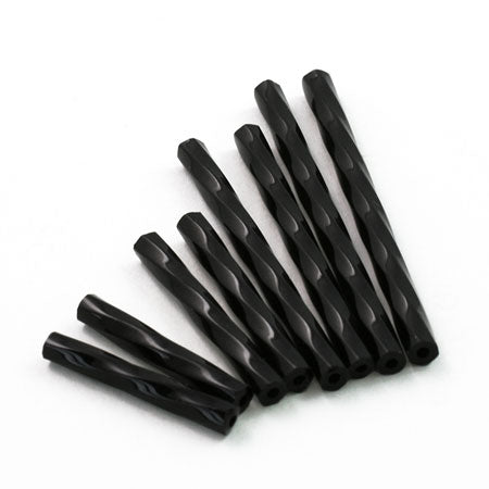 Czech Seed Bugle Hexagon Twist-R Jet [Outlet]