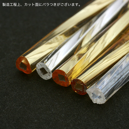 Czech Seed Bugle Hexagon Twist-R Jet [Outlet]