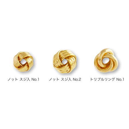 メタルパーツ トリプルリング No.1　ゴールド