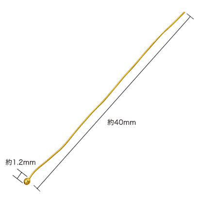 Design pin round extra fine gold