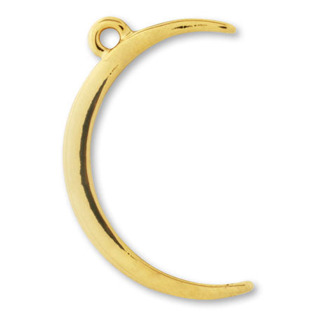 Charm Crescent Moon (Plain) Gold