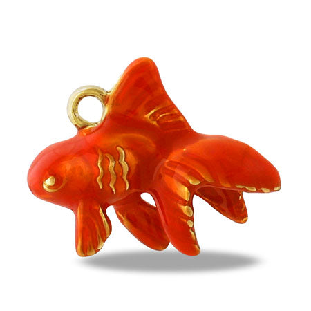 チャーム 和風 金魚　赤/G