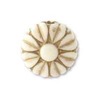 アクリル ドイツ製 コインフラワー　アイボリー/G