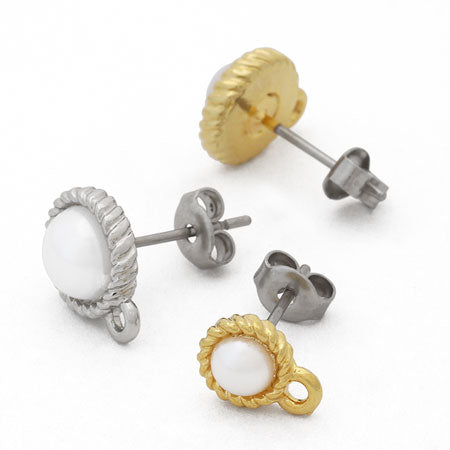 Twisted frames with stainespious gold