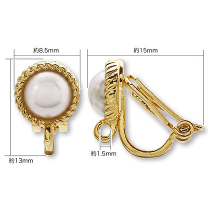 Earrings with twist frame rhodium color