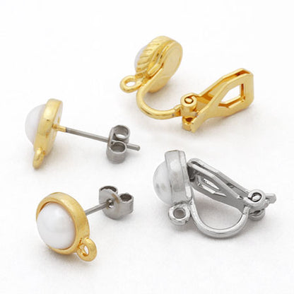 Earrings with twist frame gold