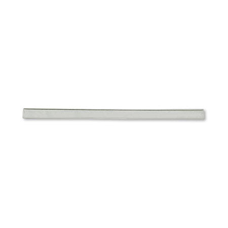 Straight pipe square rhodium color