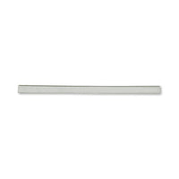 Straight pipe square rhodium color