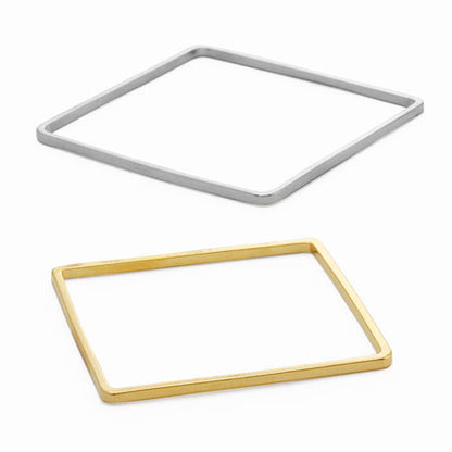 Hikimono ring square gold