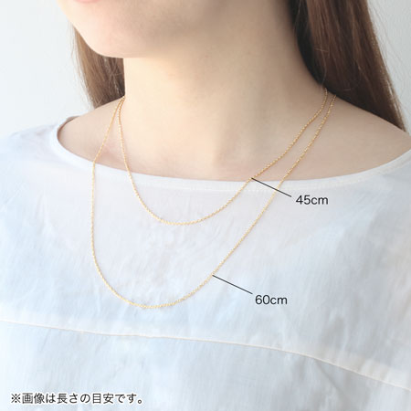 Chain necklace 225SRA (miniature board daruma) gold