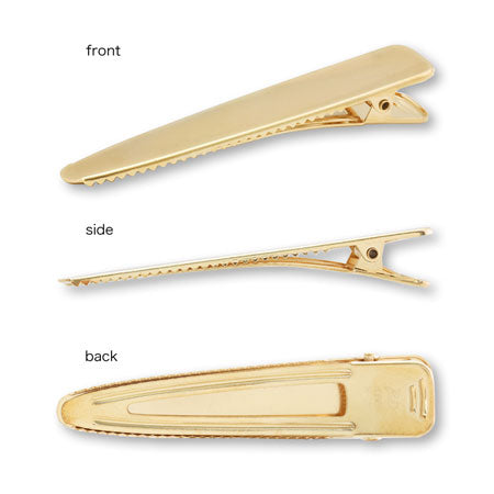 Flat Metal Clip Triangle Gold