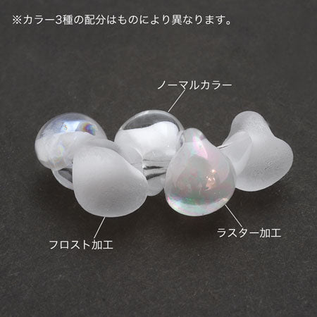 Teardrop beads white assortment