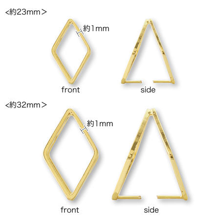 Double ring Vatican diamond square wire gold