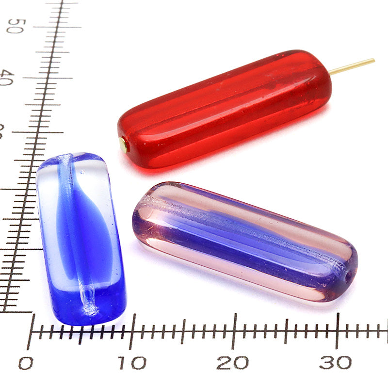 Czech Rectangle Stick Red