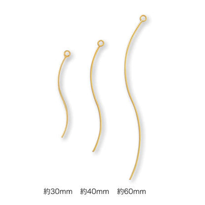 Metal stick round wire wave 1 ring rhodium color