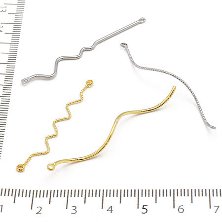 Metal stick pattern spiral 1 Kan gold