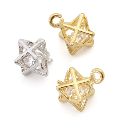 Cubic zirconia solid star