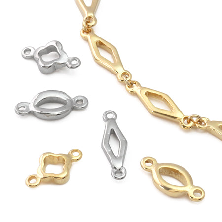 Joint parts diamond frame gold