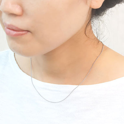 ステンレスチェーンネックレス 130S(アジャスター付)　ステンレス