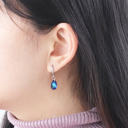 Design hook earrings with U-shaped ring No.7 Gold