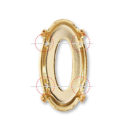 石座 ＃4162用　ロジウムカラー